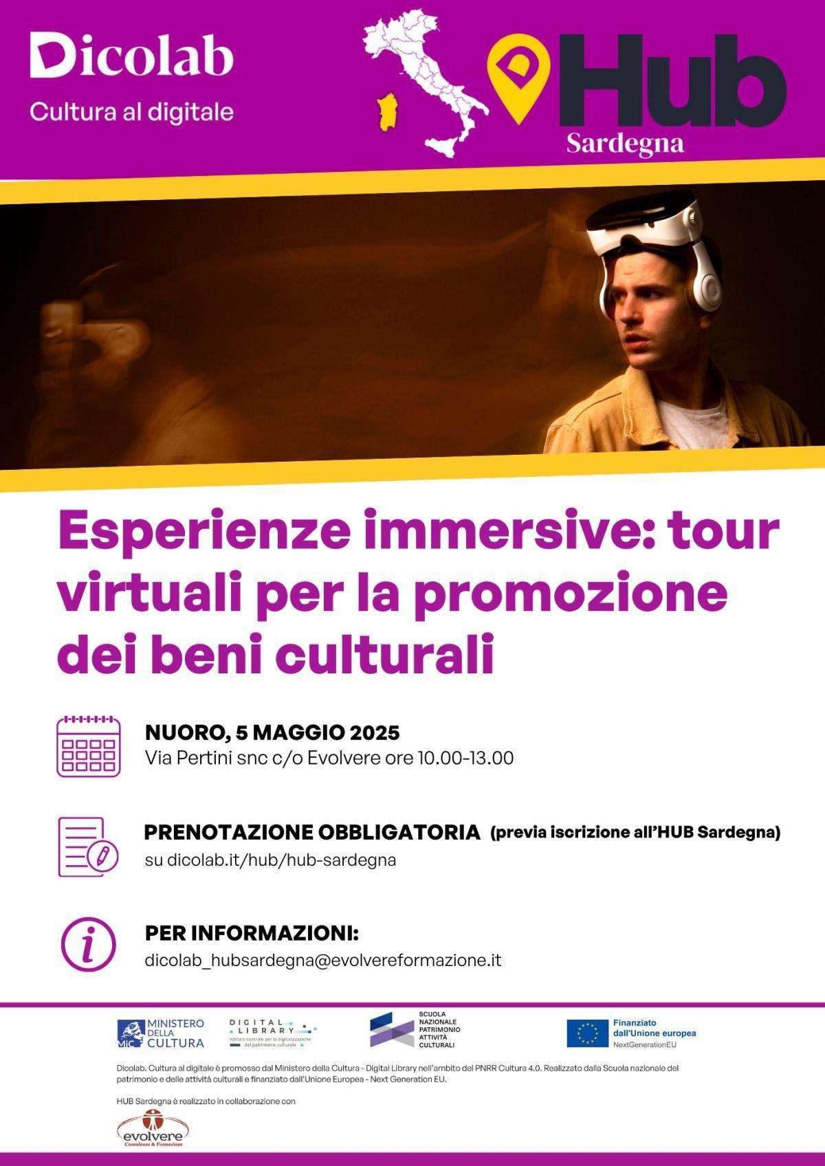 Dicolab Cultura al Digitale // Corso Esperienze immersive: tour virtuali per la promozione dei beni culturali