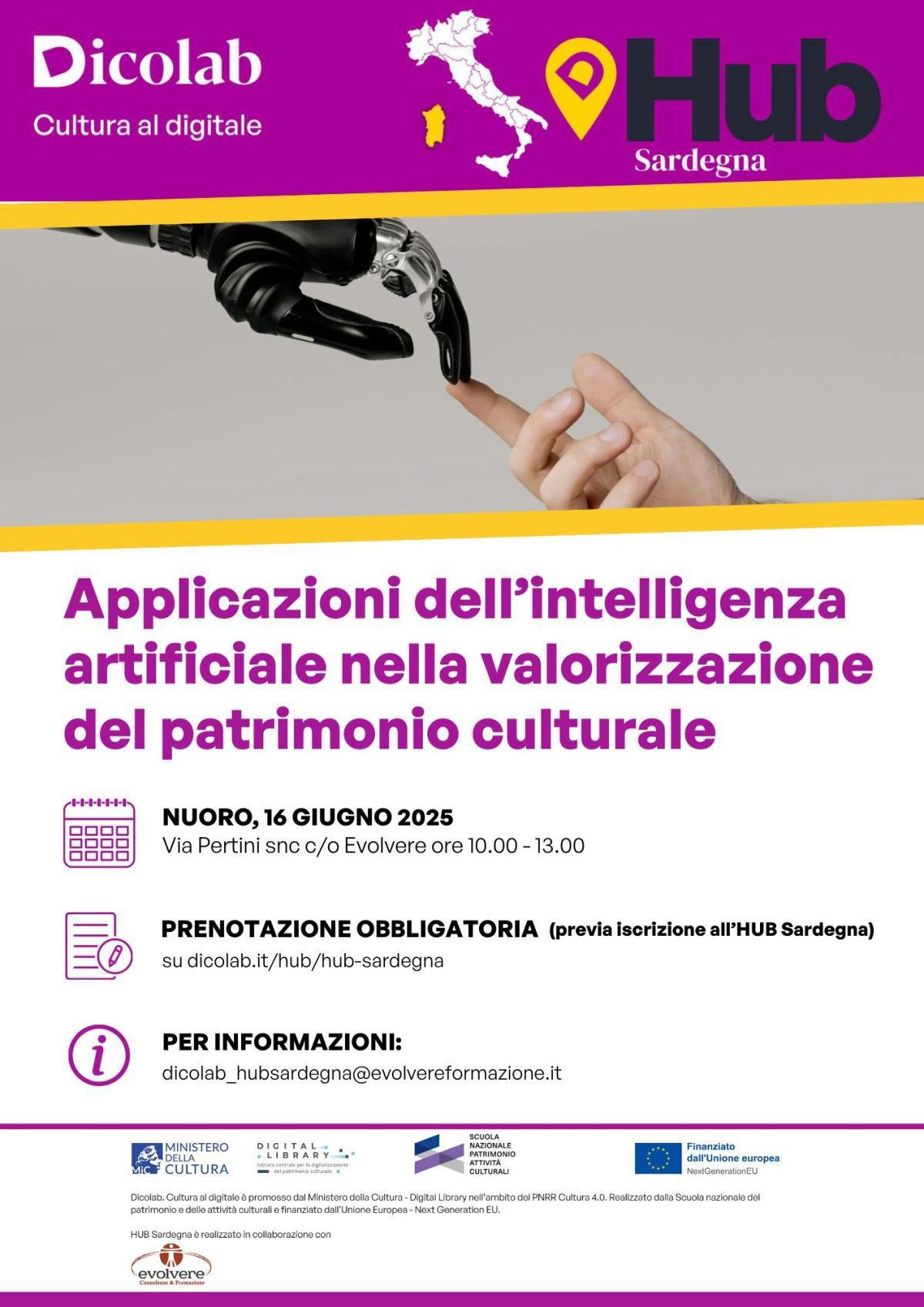 Dicolab Cultura al Digitale // Corso HSa12_Applicazioni dell’intelligenza artificiale nella valorizzazione del patrimonio culturale, a cura di Fabrizio Filigheddu e Anna Follo