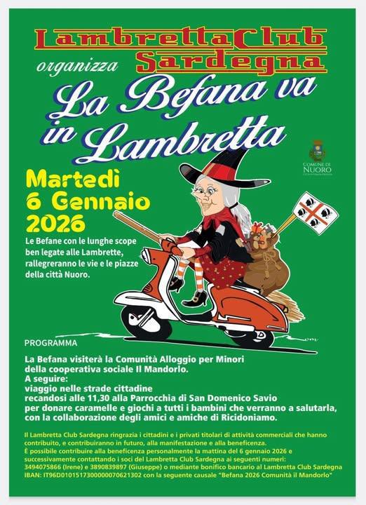 Vie Cittadine // La befana va in lambretta Vie Cittadine // La befana va in lambretta