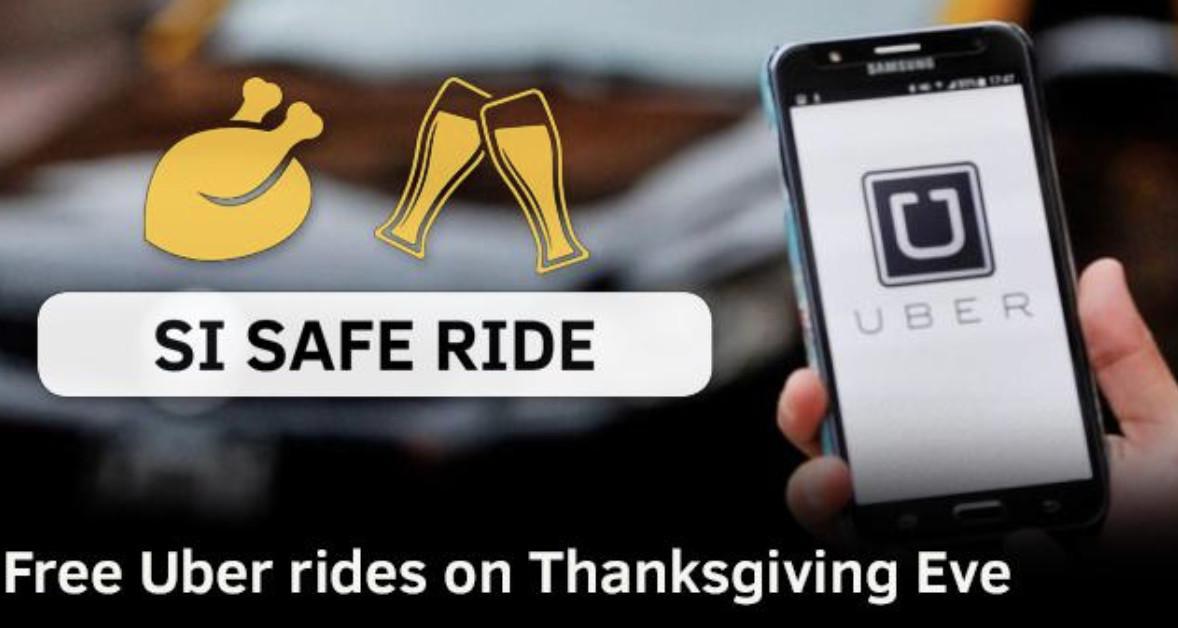 Free Uber Rides on Thanksgiving Eve