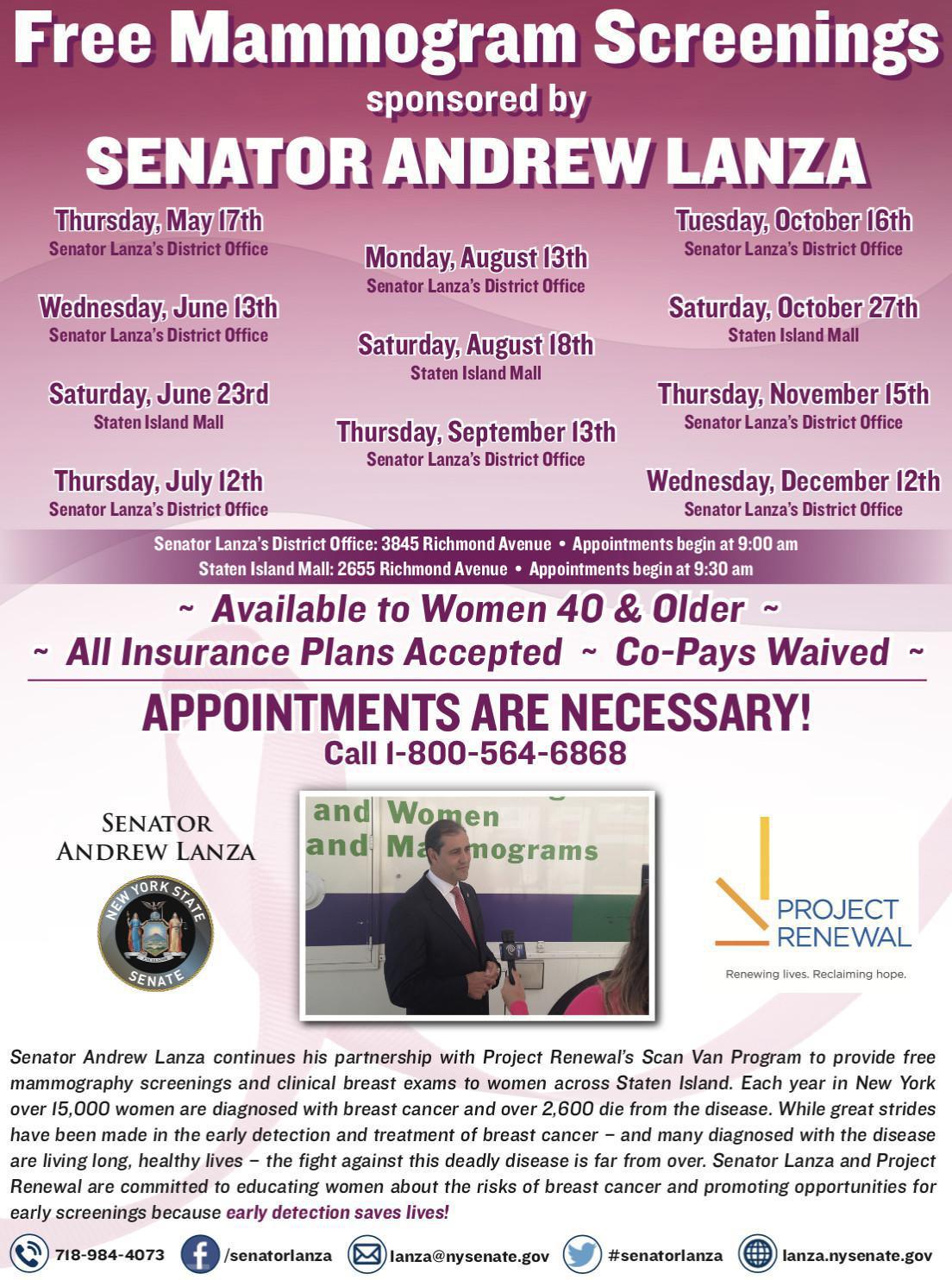 Free Mammography Screenings