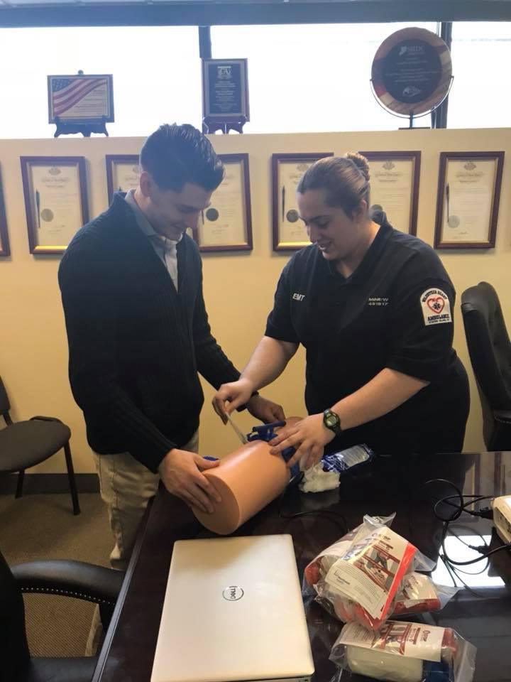 Cusick & SIUH Co-host Stop The Bleed Training 