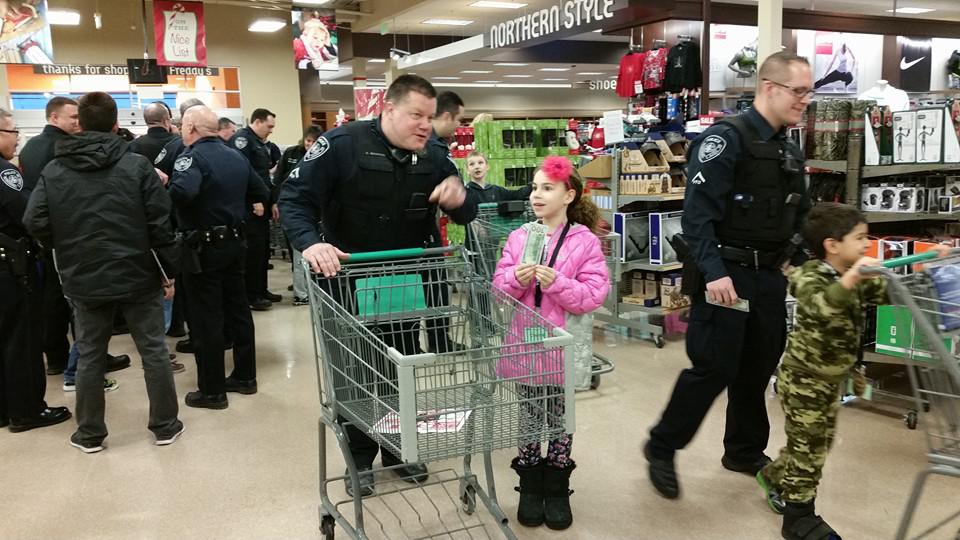 Shop with a Cop and Firefighter