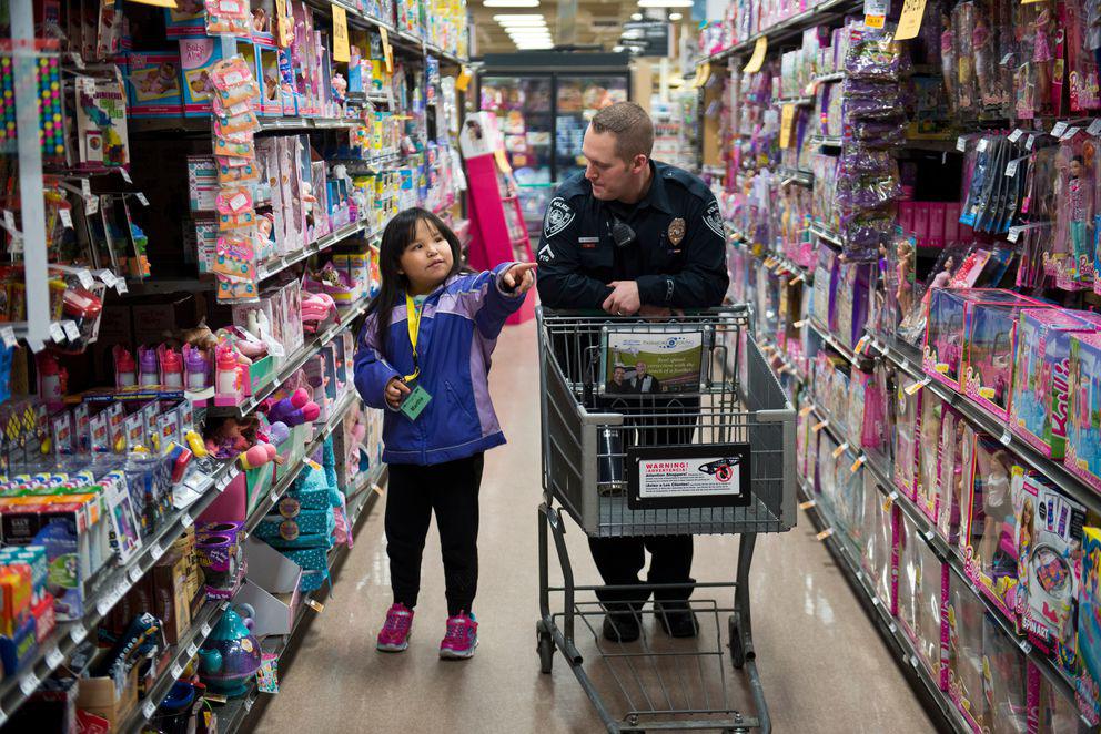 Shop with a Cop and Firefighter