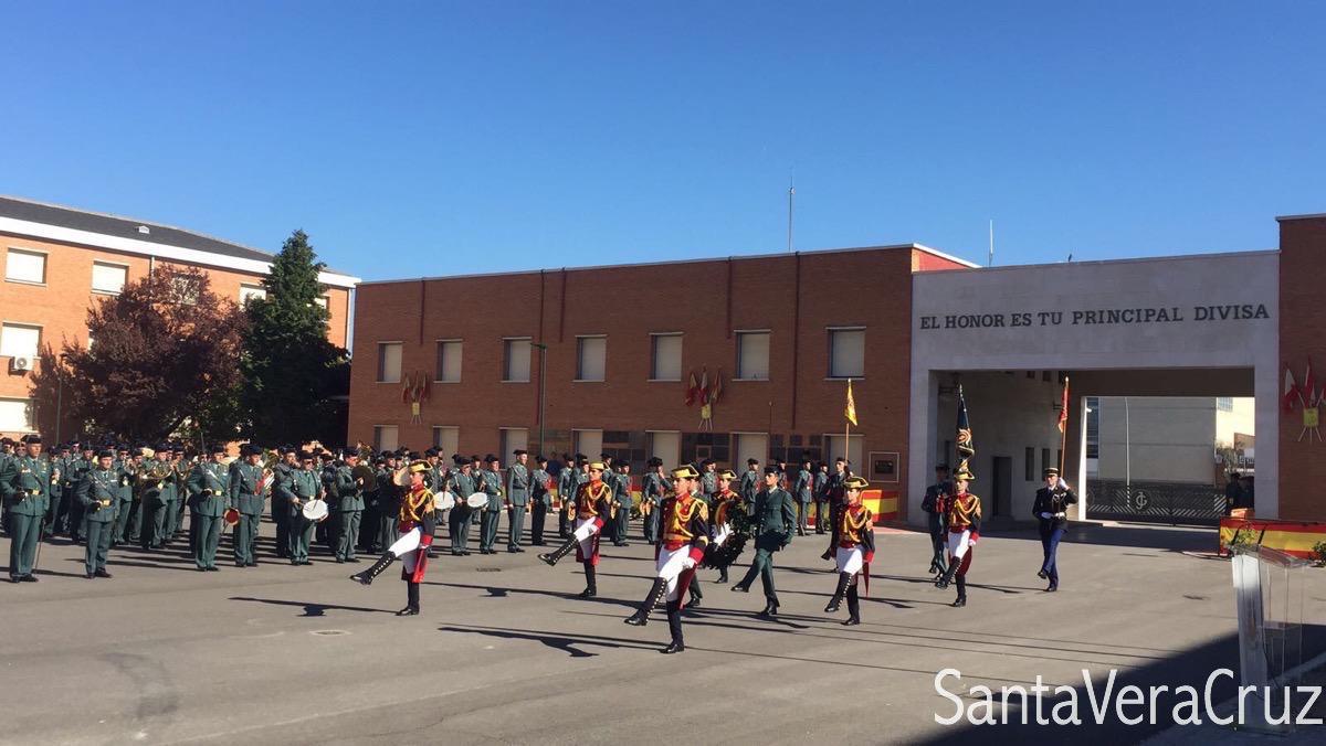 Despedida de la bandera de D. Gerardo Suárez. Coronel Director de Valdemoro. Despedida de la bandera de D. Gerardo Suárez. Coronel Director de Valdemoro.