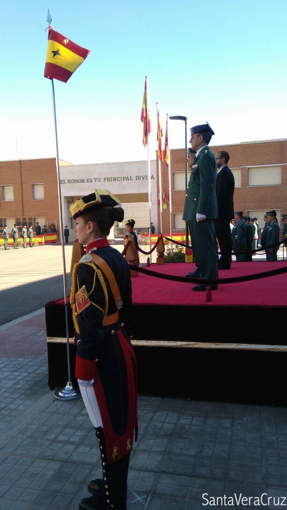 Despedida de la bandera de D. Gerardo Suárez. Coronel Director de Valdemoro. Despedida de la bandera de D. Gerardo Suárez. Coronel Director de Valdemoro.