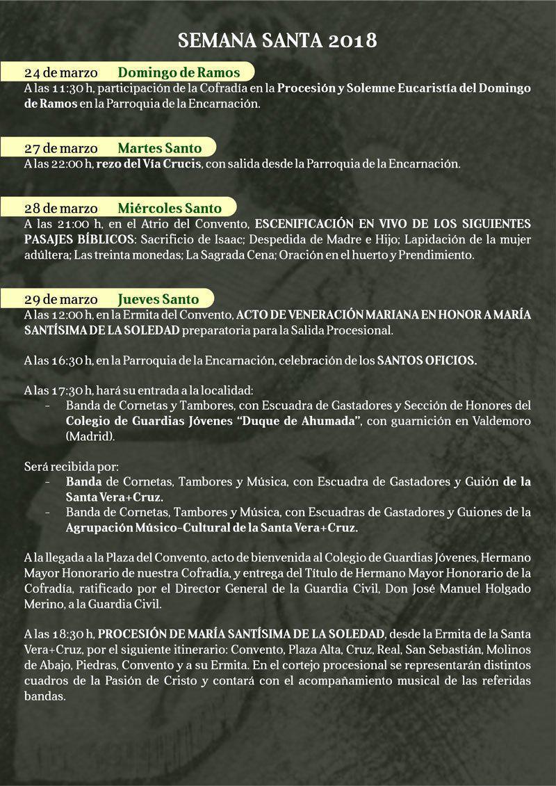 Semana Santa 2018. Alhaurín el Grande. Programa de actos y cultos.  Semana Santa 2018. Alhaurín el Grande. Programa de actos y cultos.