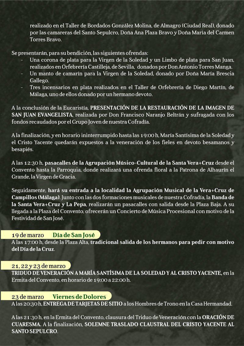 Semana Santa 2018. Alhaurín el Grande. Programa de actos y cultos.  Semana Santa 2018. Alhaurín el Grande. Programa de actos y cultos.
