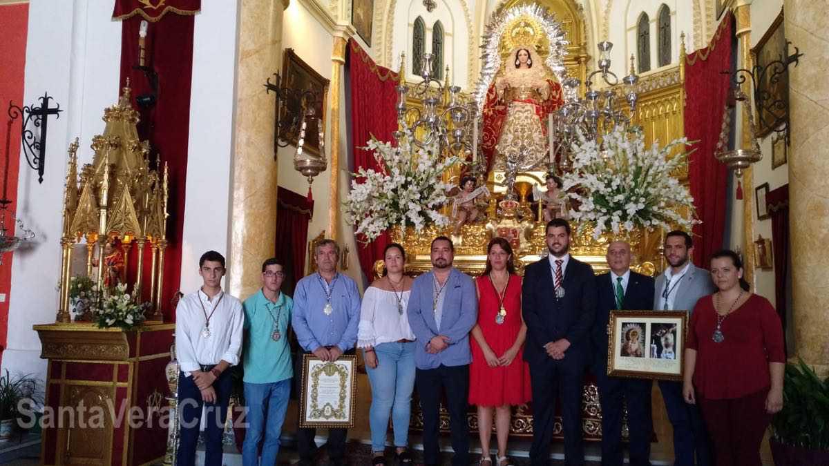 Histórico hermanamiento de nuestra Cofradía con la Vera+Cruz de Aznalcázar (Sevilla), donde participó La Pepa