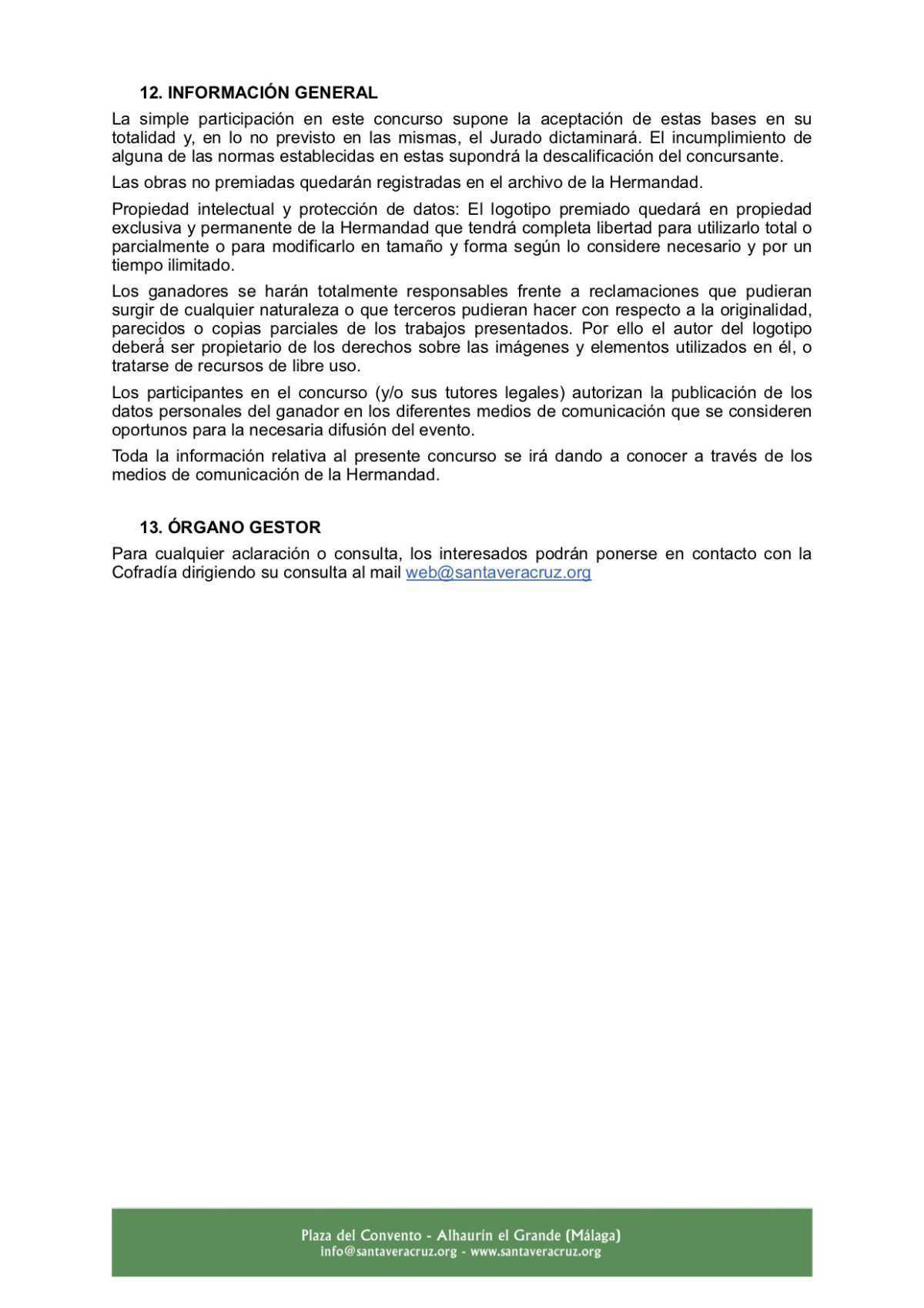 Convocatoria del Concurso para el diseño del logotipo conmemorativo del Centenario de la Ermita del Convento Convocatoria del Concurso para el diseño del logotipo conmemorativo del Centenario de la Ermita del Convento