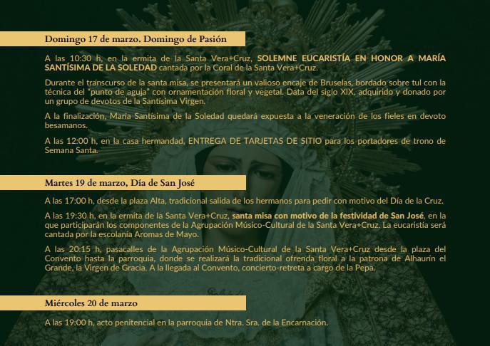 Semana Santa 2024. Alhaurín el Grande. Programa de actos y cultos. Semana Santa 2024. Alhaurín el Grande. Programa de actos y cultos.