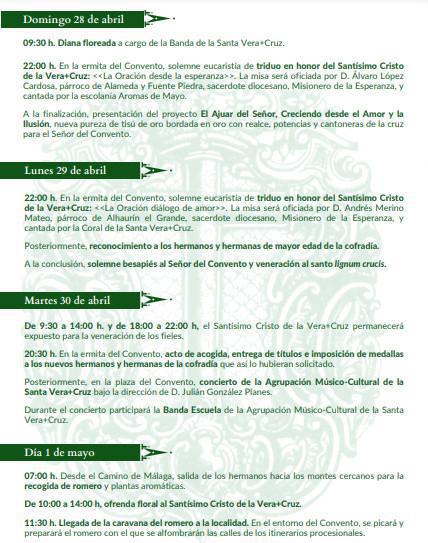 Día de la Cruz 2024. Programa de actos y solemnes cultos. Día de la Cruz 2024. Programa de actos y solemnes cultos.