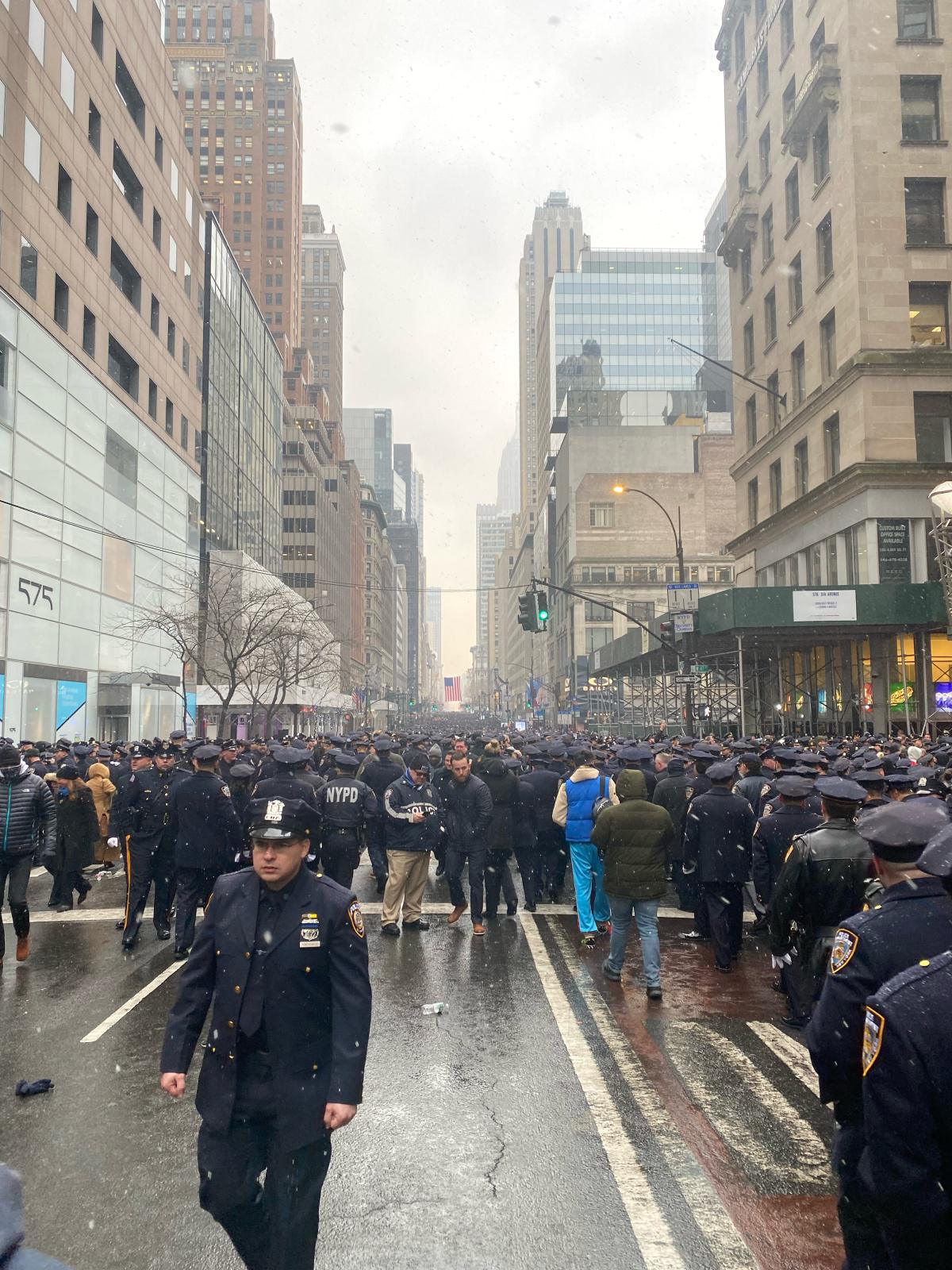 SPD at NYPD Officer Rivera’s Funeral