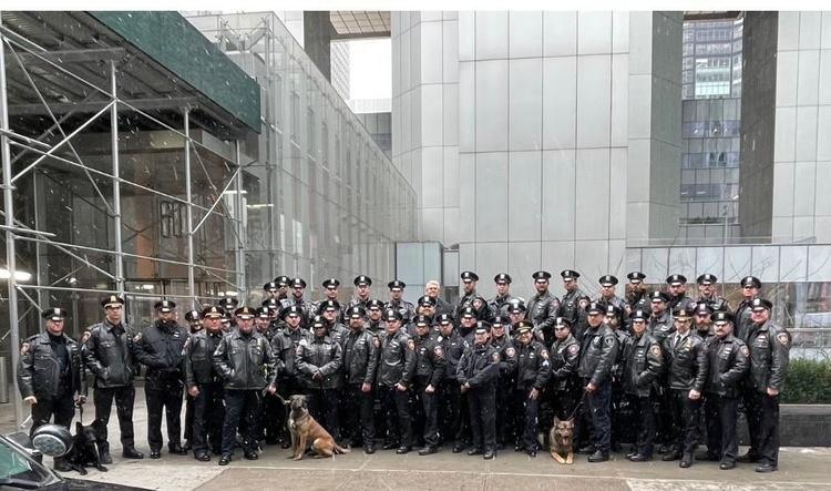 SPD at NYPD Officer Rivera’s  Funeral