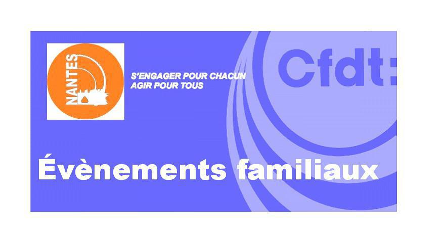 EVENEMENTS FAMILIAUX