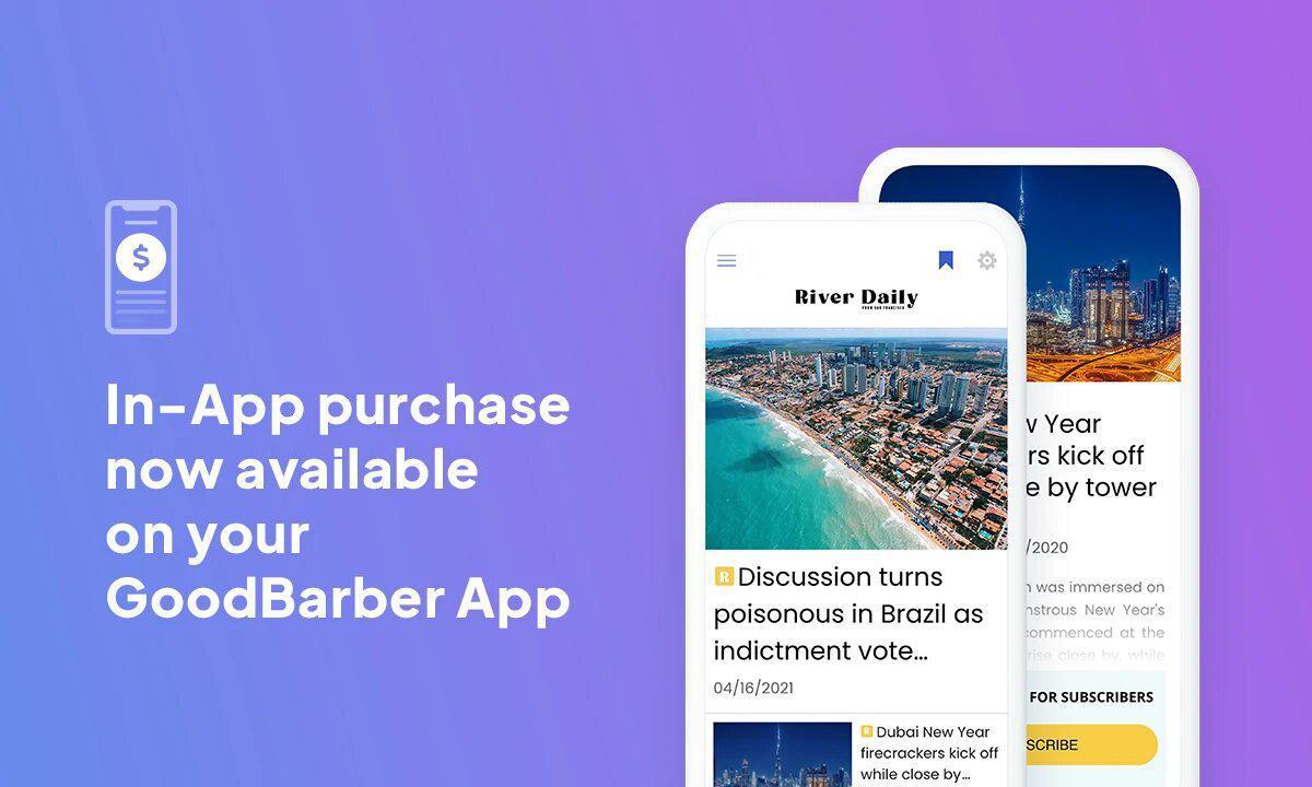 Käufe in Ihren GoodBarber Apps Käufe in Ihren GoodBarber Apps