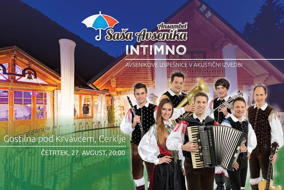 Ansambel Saša Avsenika - Intimno - Avsenikove uspešnice v akustični izvedbi Ansambel Saša Avsenika - Intimno - Avsenikove uspešnice v akustični izvedbi