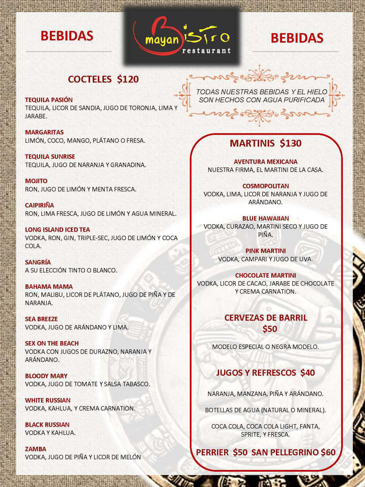 Mayan Bistro Cena