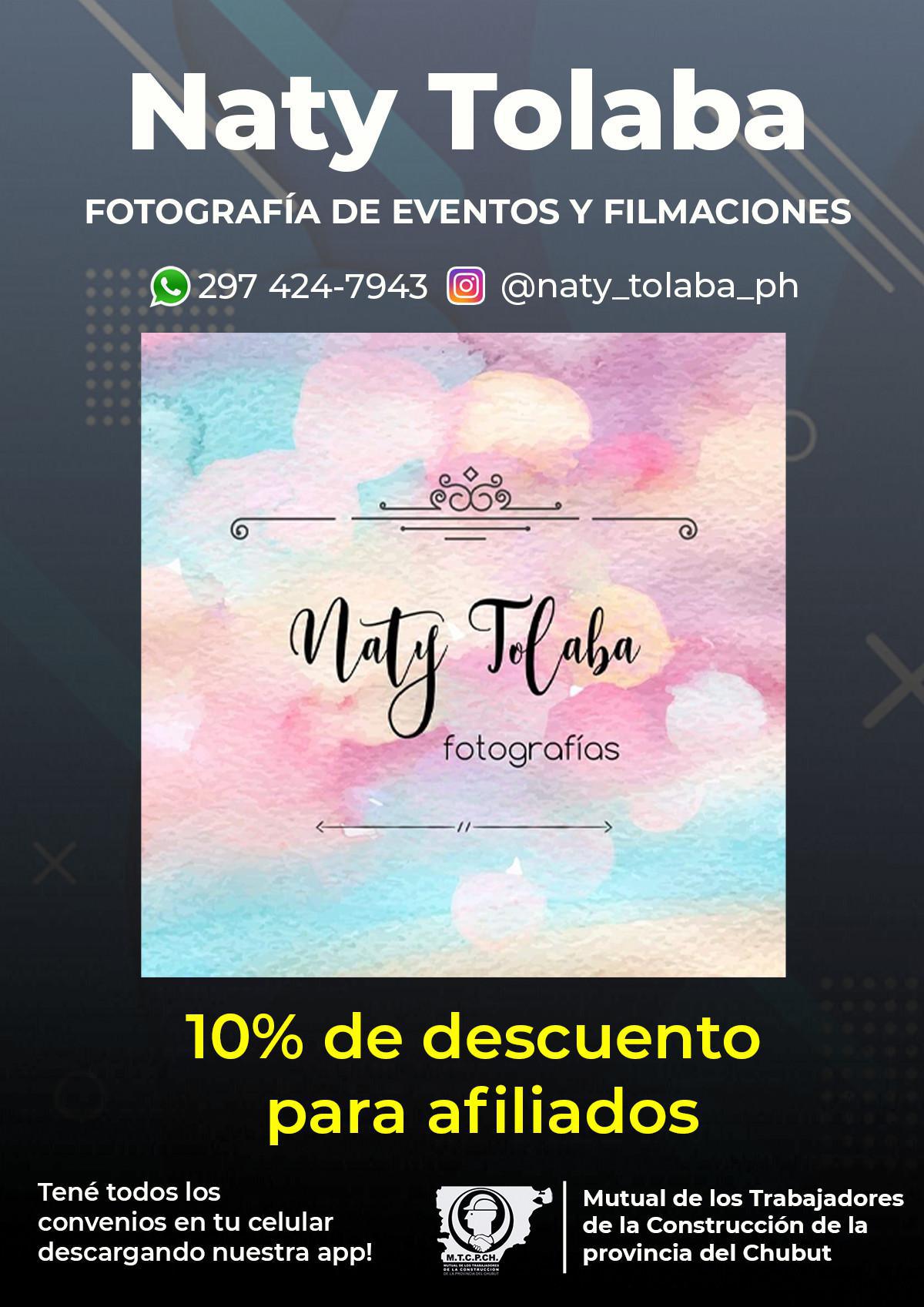 Nuevo convenio con Naty Tolaba Fotografías!