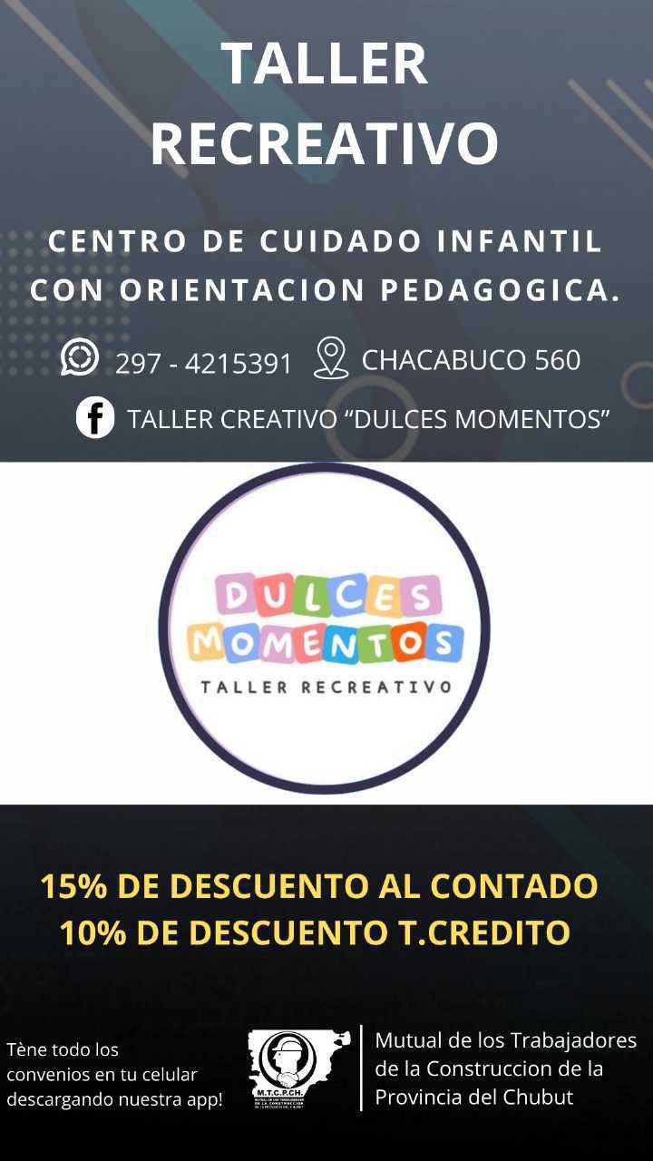 TALLER RECREATIVO "DULCES MOMENTOS"