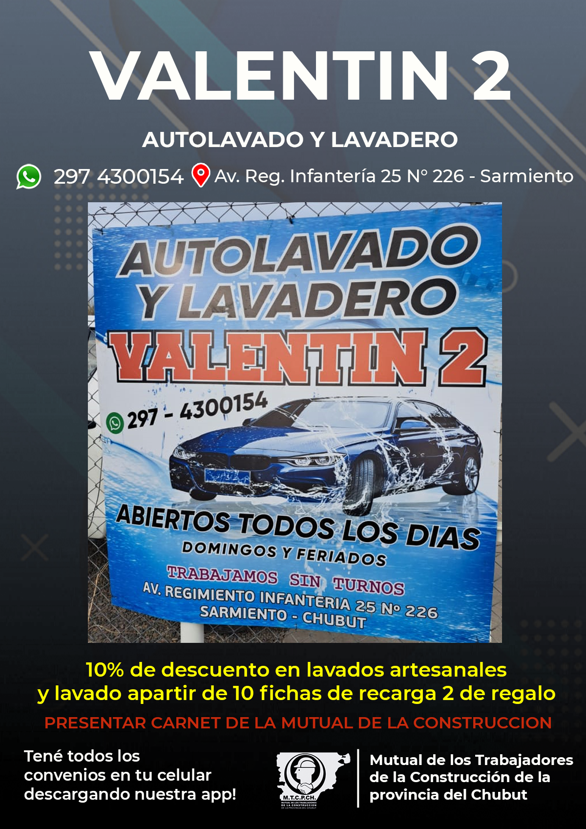 Valentín 2 Lavadero y Autolavado