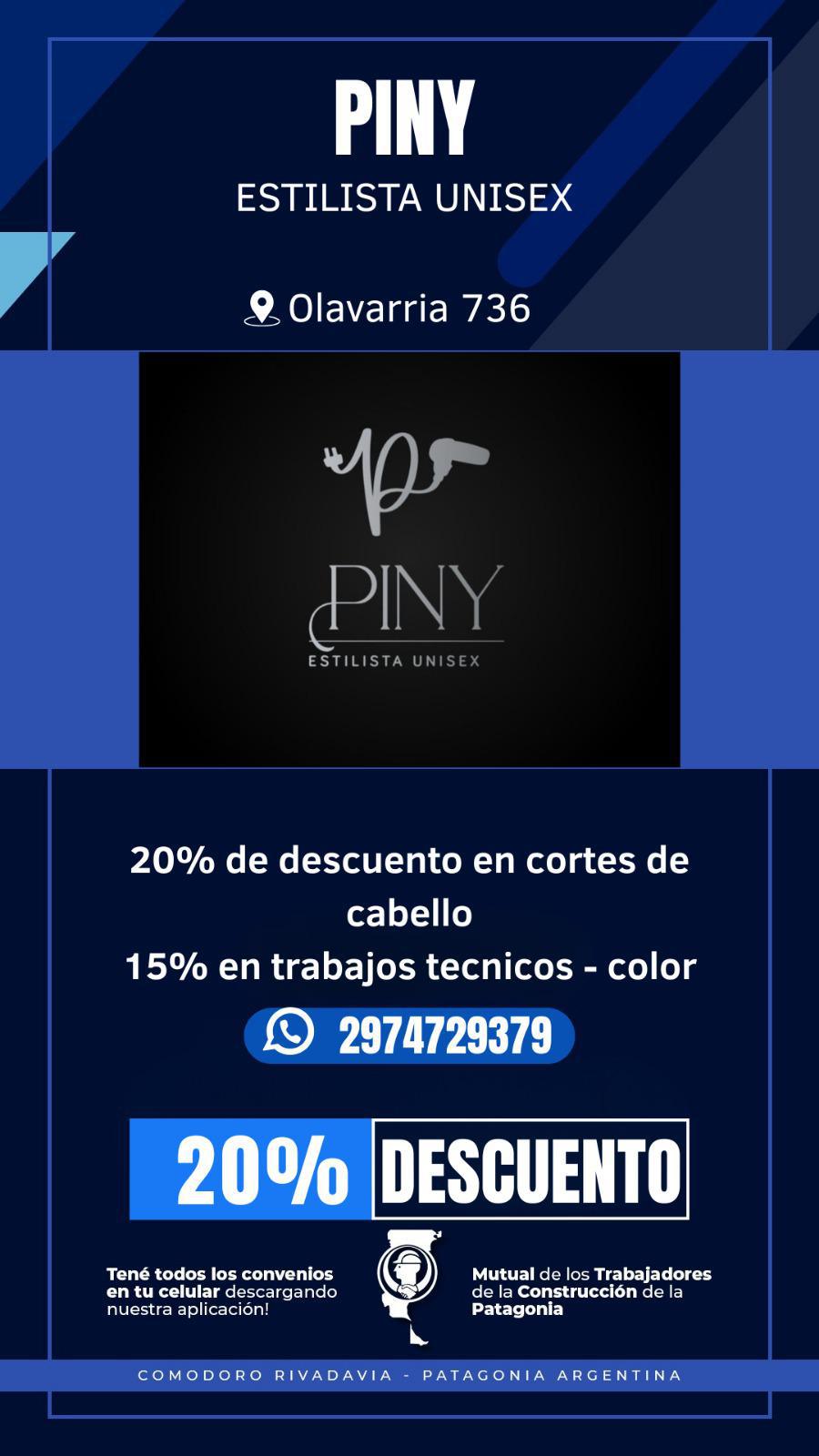 PINY Estilista Unisex