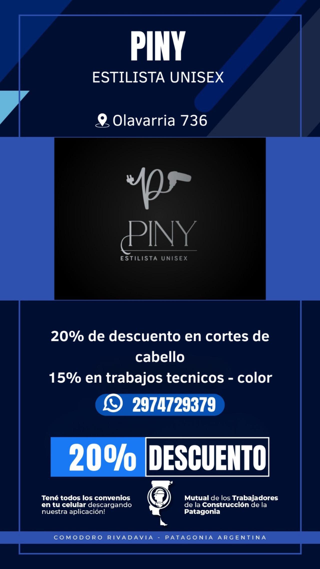 PINY Estilista Unisex