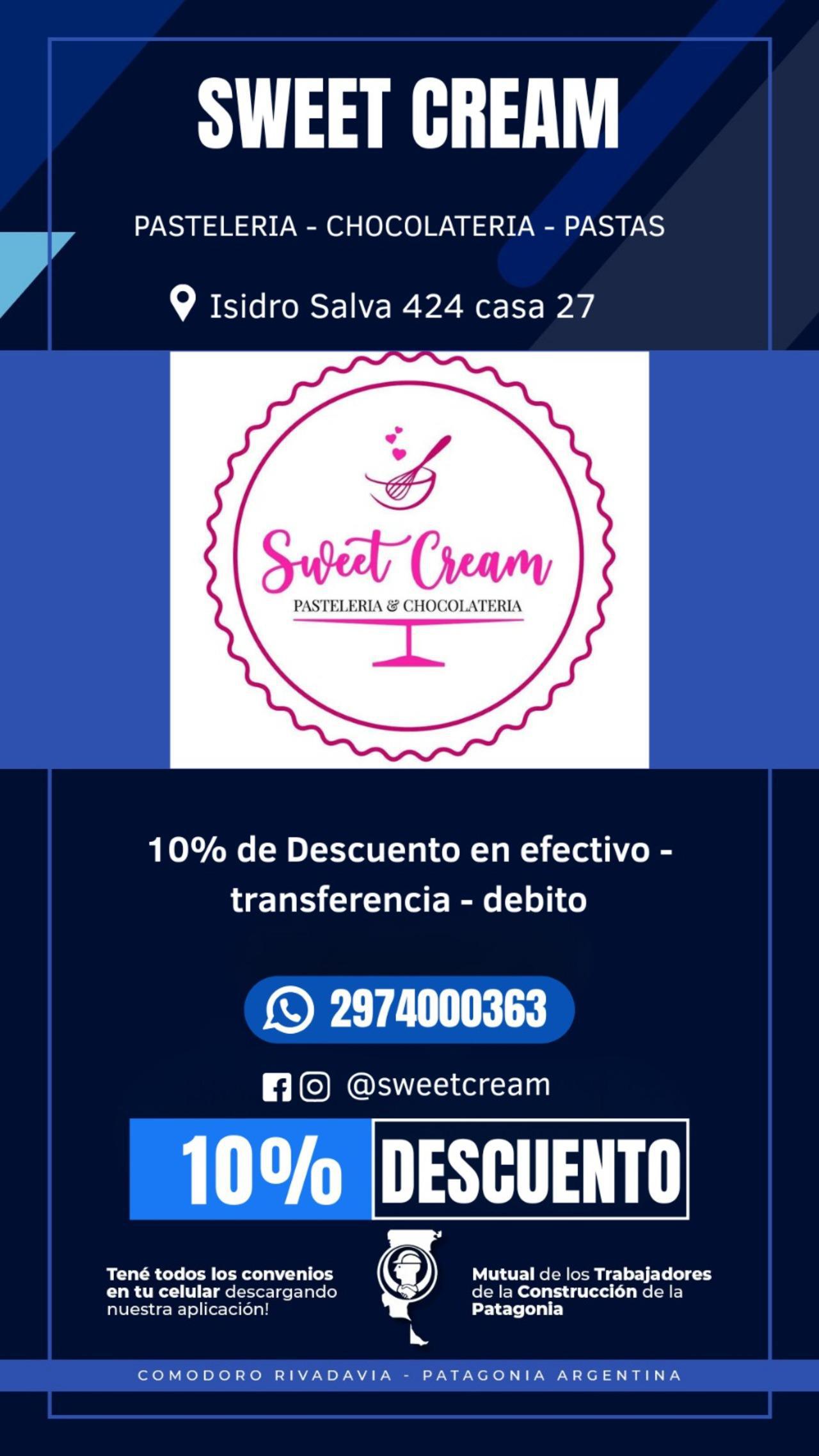 SWEET CREAM pasteleria - pastas