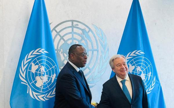 Envoyé spécial du 4P: Macky Sall, ex-président sénégalais, exprime toute sa gratitude à Antonio Guterres, secrétaire général de l’ONU