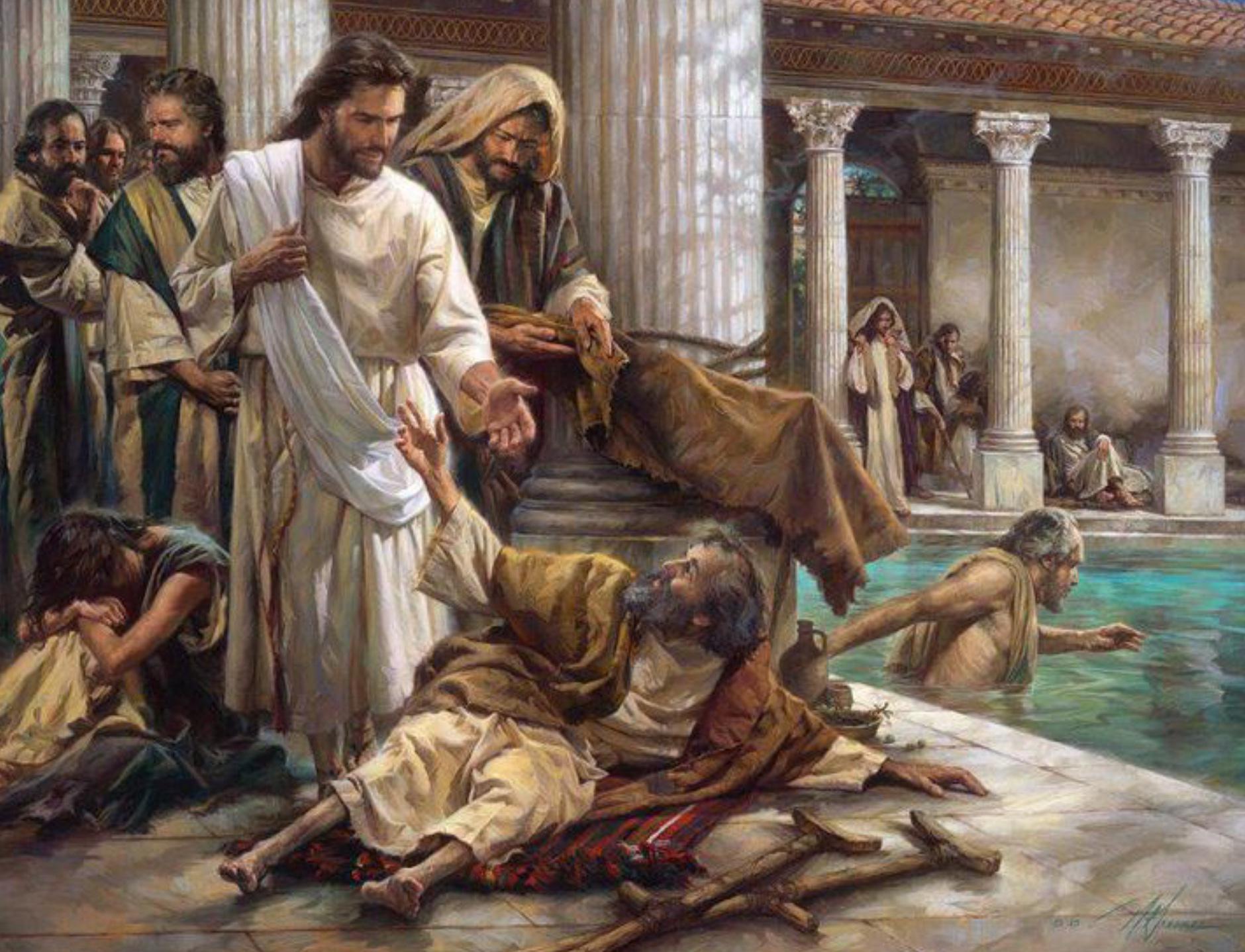 Resultado de imagen para jesus sana a un invalido