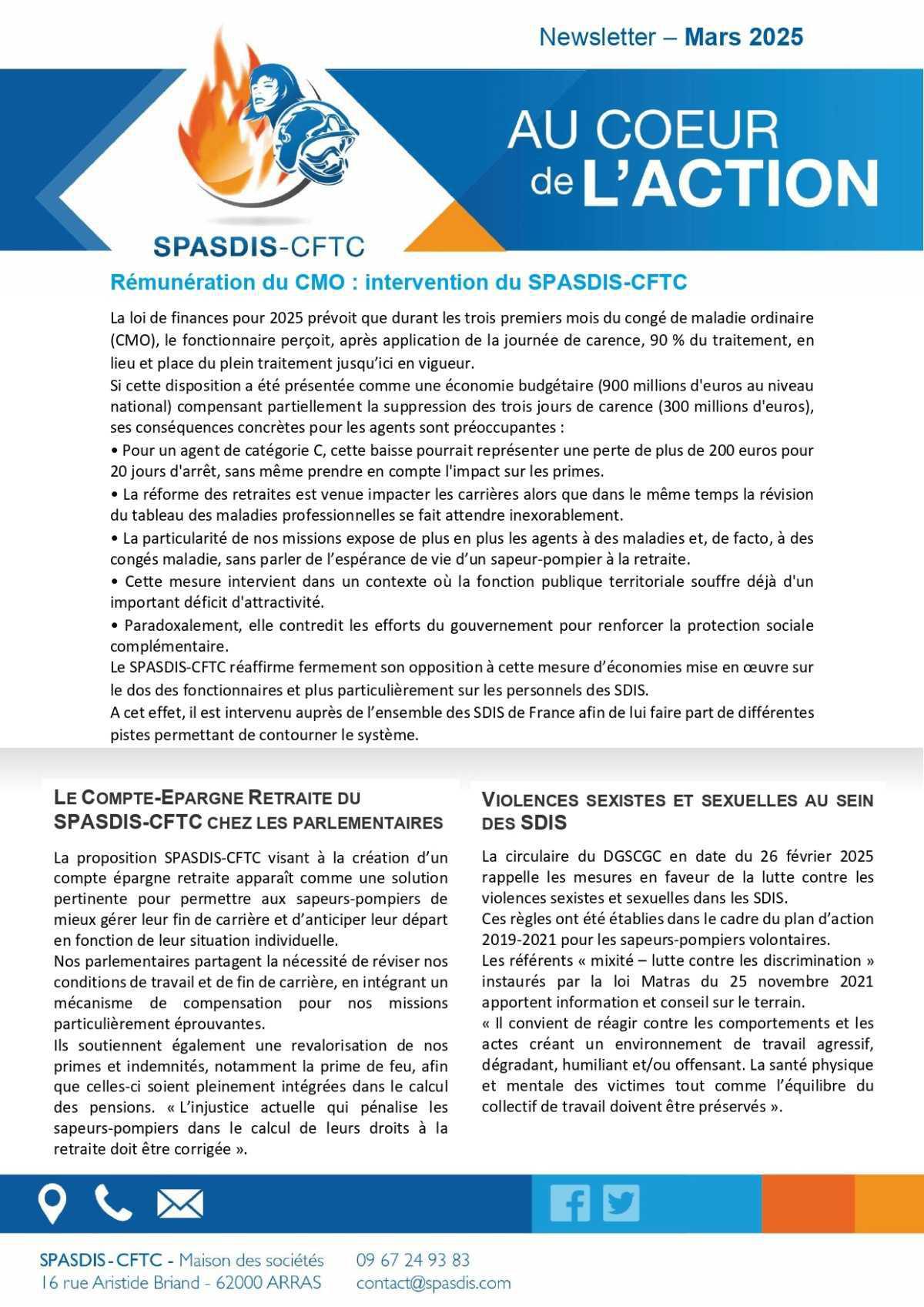 Newsletter - mars 2025