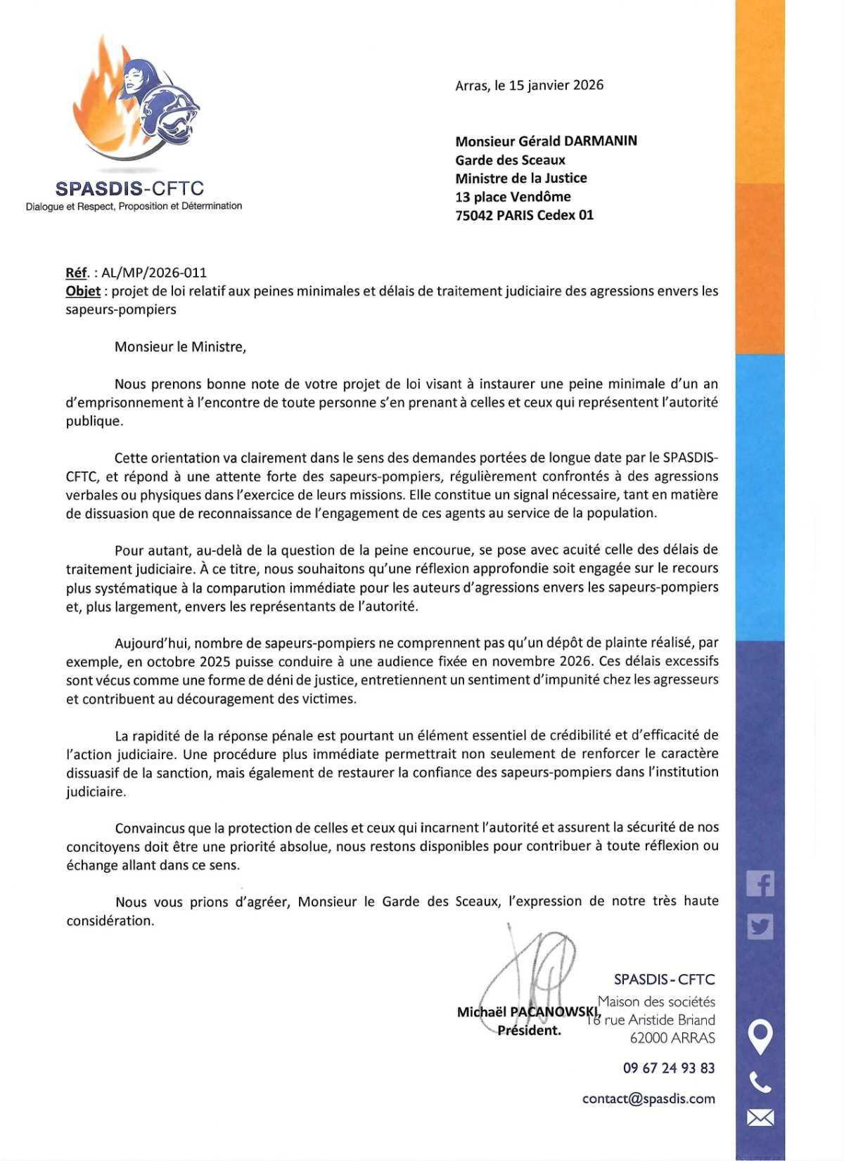 Le SPASDIS-CFTC réclame des comparutions immédiates