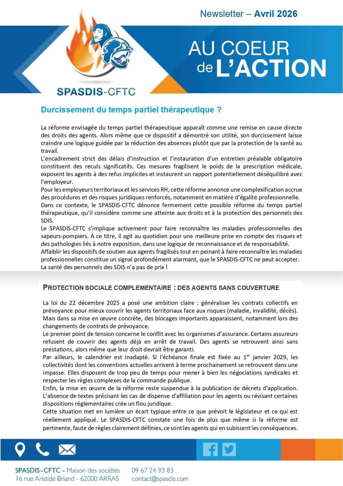 Newsletter - Avril 2026 