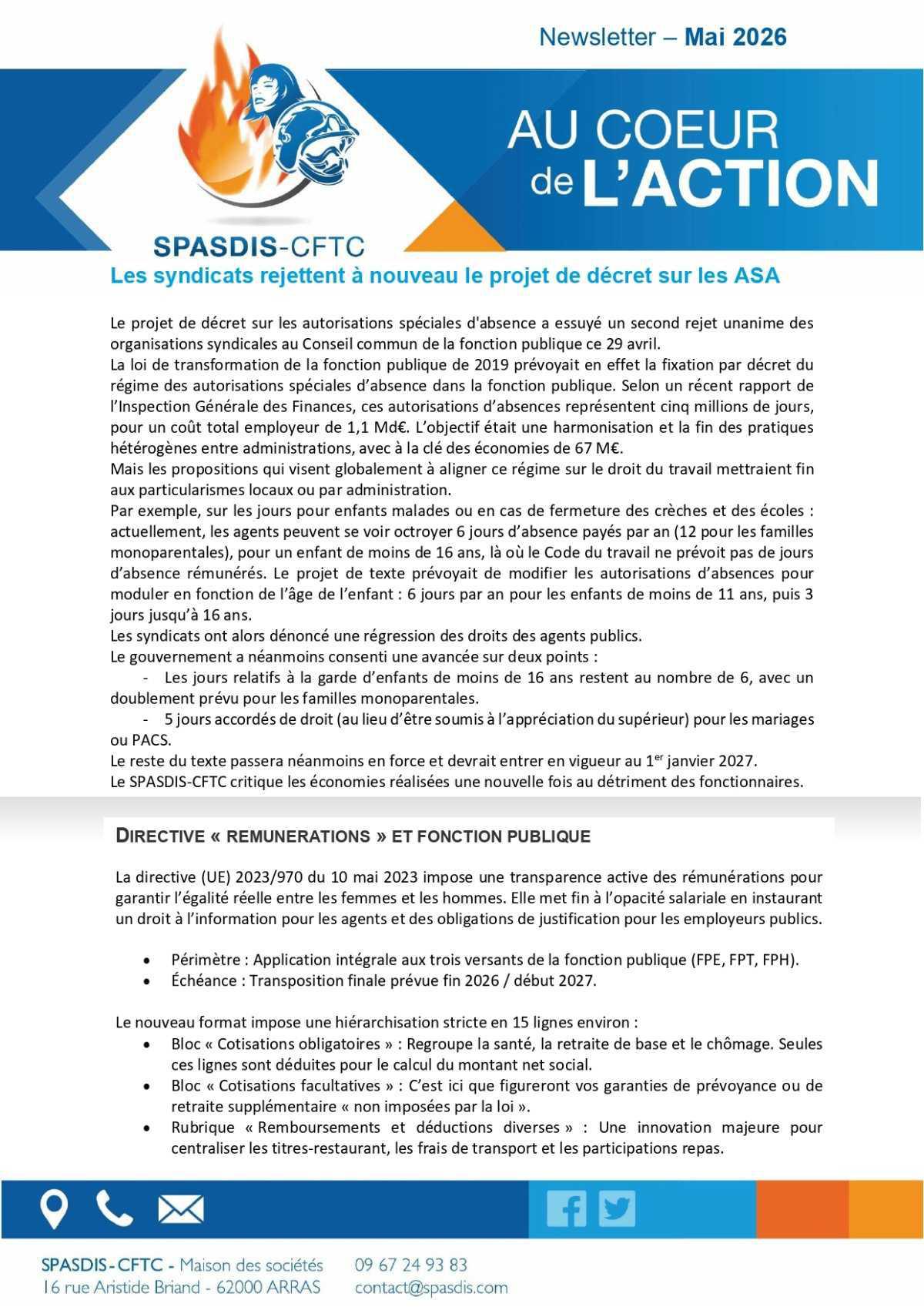 Newsletter - Mai 2026