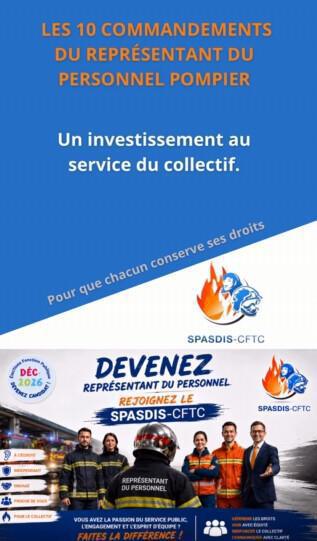 🔥 Les dix commandements du représentant du personnel pompier