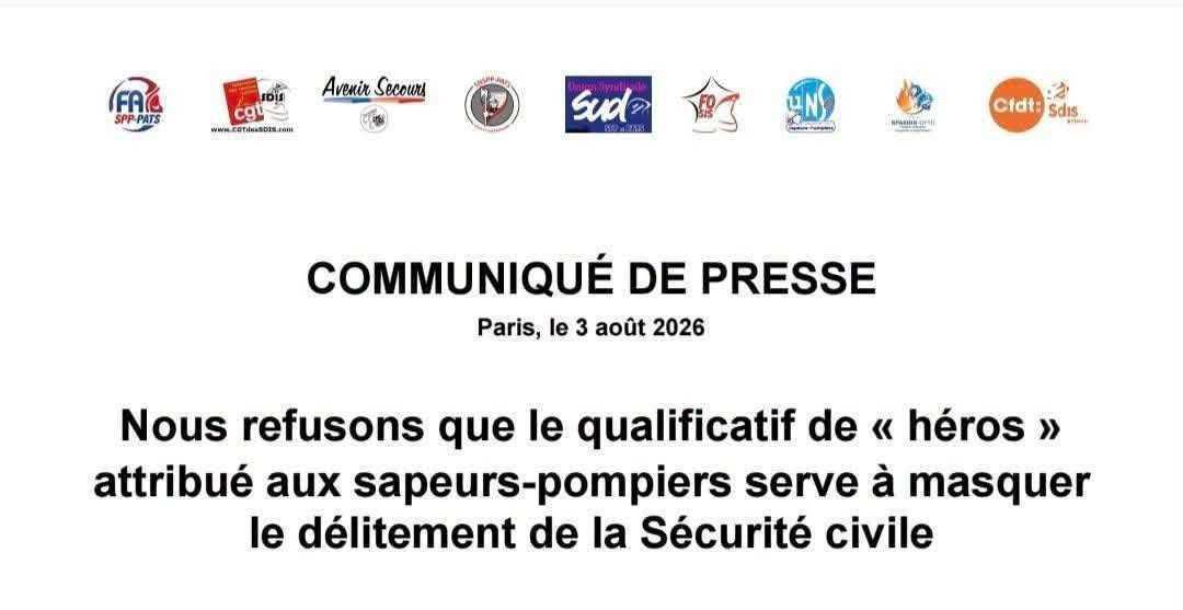 🔥 Communiqué de presse des 9 organisations syndicales 🔥