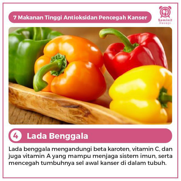 Makanan Tinggi Antioksidan Pencegah Kanser