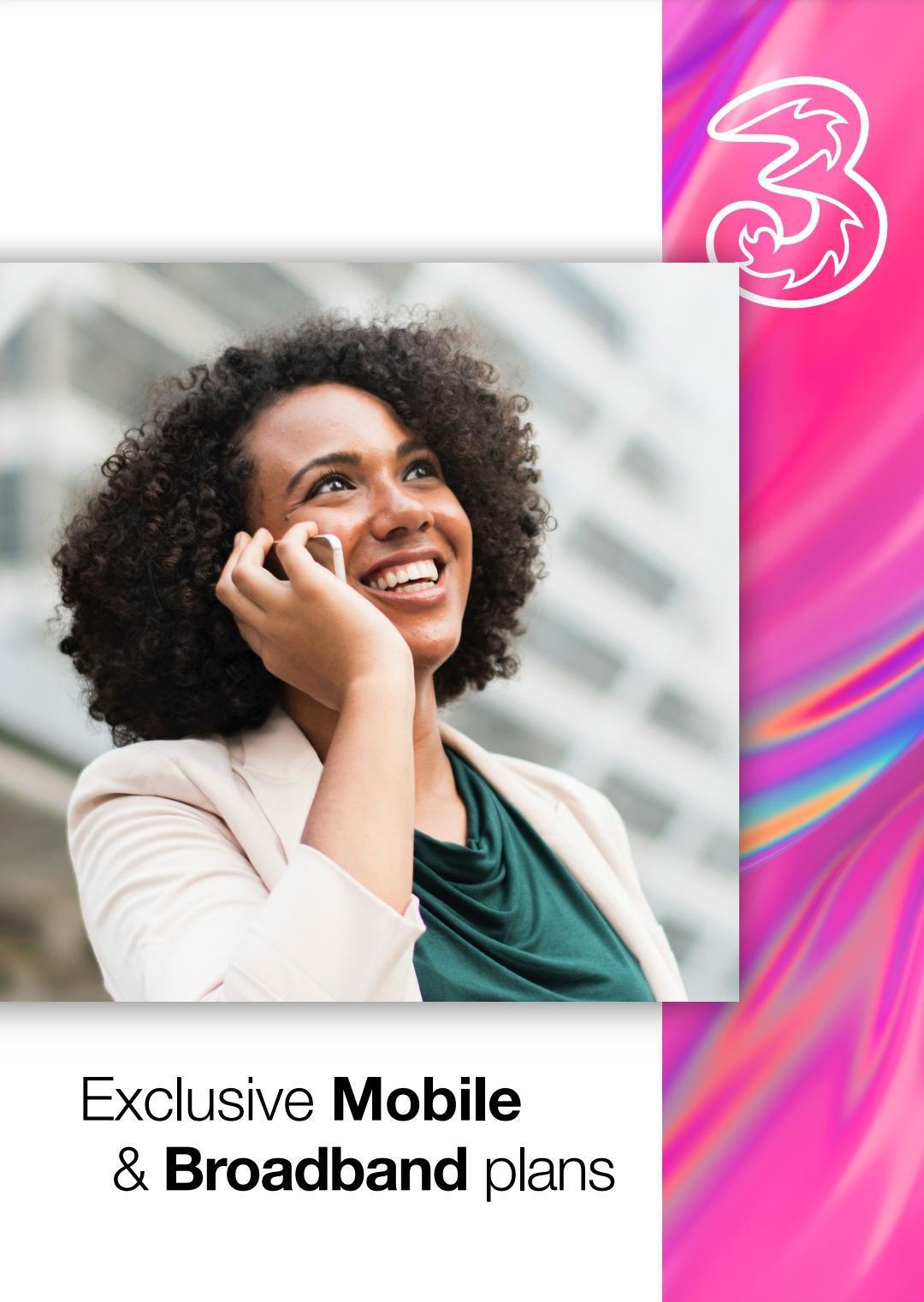 Mobile Phone & Home Broadband Offers with 3
