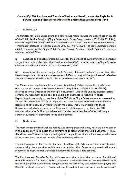 Single Pension Scheme (2013) Purchase & Transfer of retirement benefits Single Pension Scheme (2013) Purchase & Transfer of retirement benefits