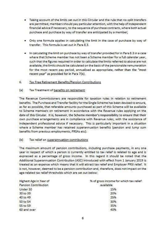 Single Pension Scheme (2013) Purchase & Transfer of retirement benefits Single Pension Scheme (2013) Purchase & Transfer of retirement benefits