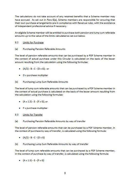 Single Pension Scheme (2013) Purchase & Transfer of retirement benefits Single Pension Scheme (2013) Purchase & Transfer of retirement benefits