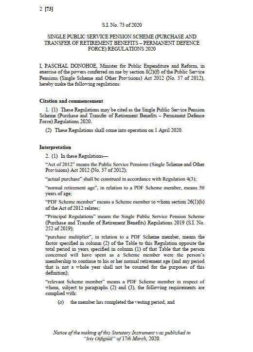 Single Pension Scheme (2013) Purchase & Transfer of retirement benefits Single Pension Scheme (2013) Purchase & Transfer of retirement benefits