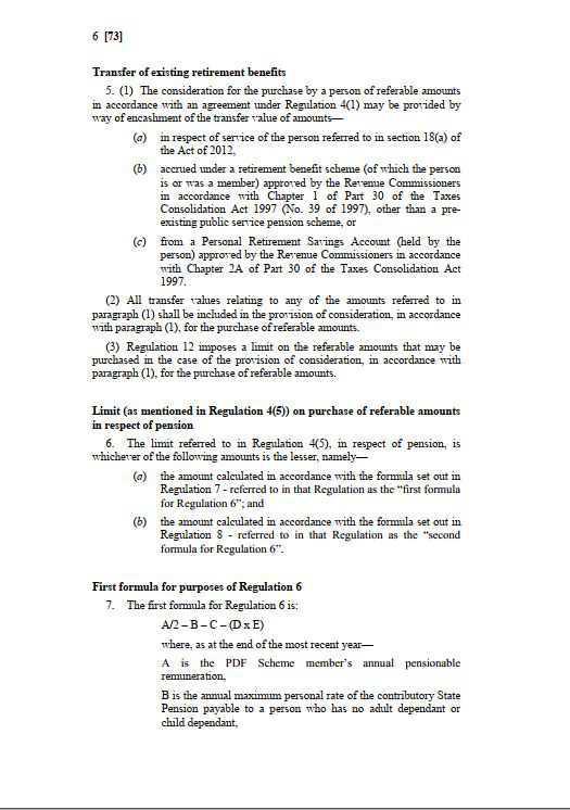 Single Pension Scheme (2013) Purchase & Transfer of retirement benefits Single Pension Scheme (2013) Purchase & Transfer of retirement benefits