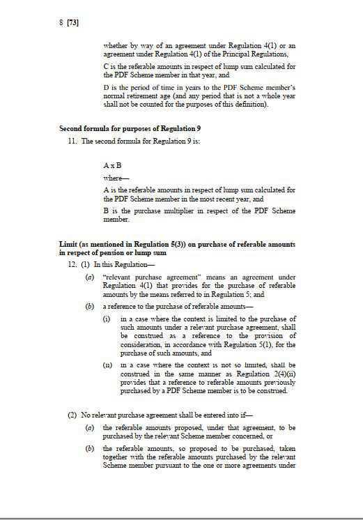 Single Pension Scheme (2013) Purchase & Transfer of retirement benefits Single Pension Scheme (2013) Purchase & Transfer of retirement benefits