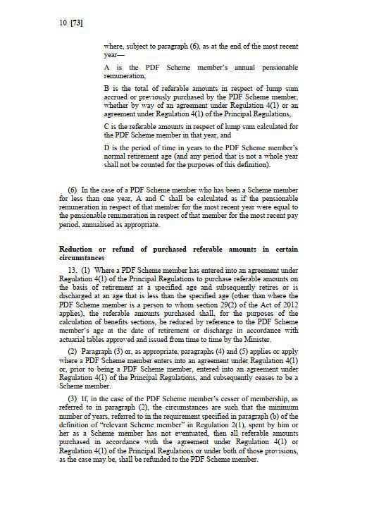Single Pension Scheme (2013) Purchase & Transfer of retirement benefits Single Pension Scheme (2013) Purchase & Transfer of retirement benefits