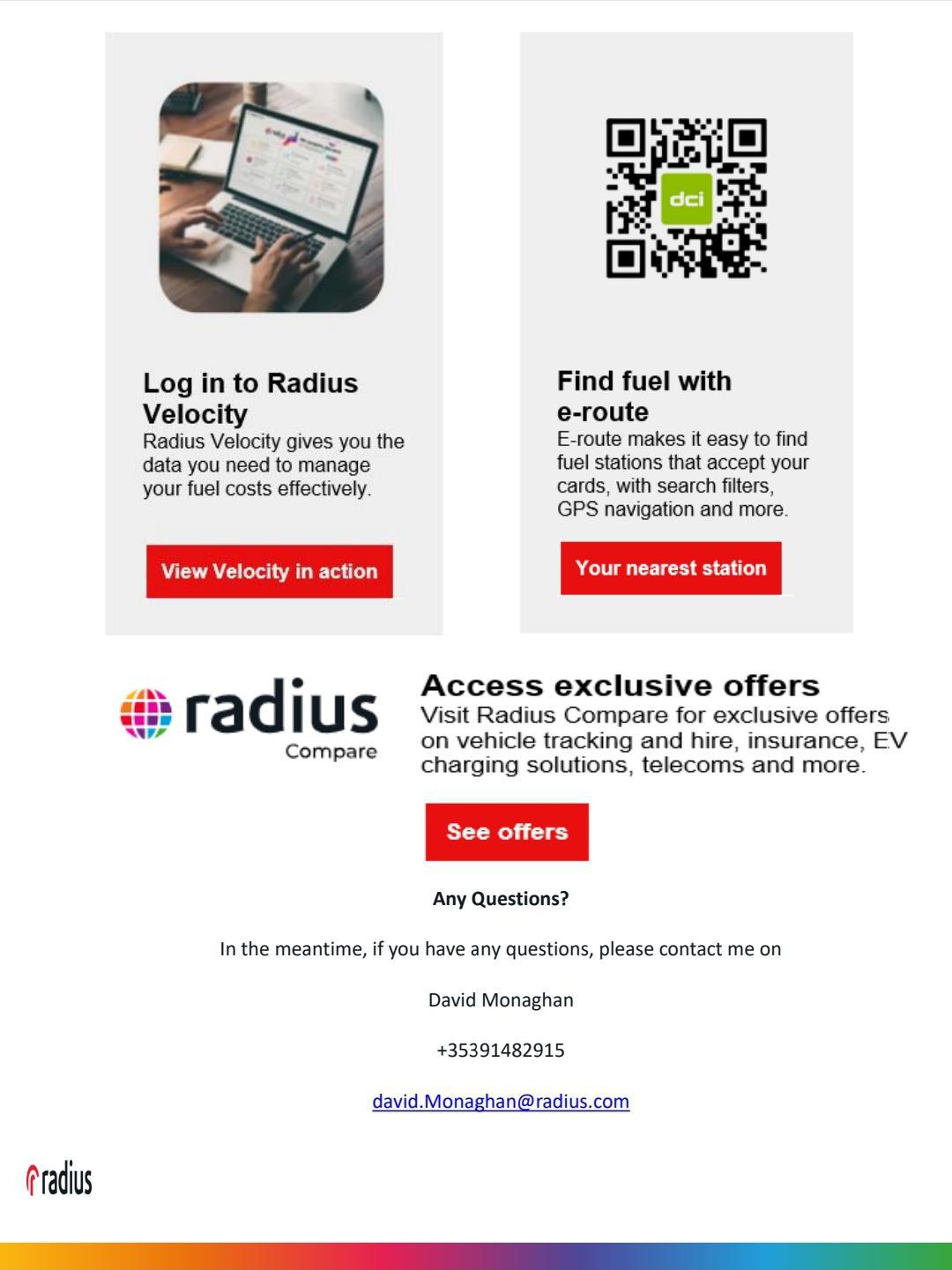 Radius Fuel Plus Fuel Card