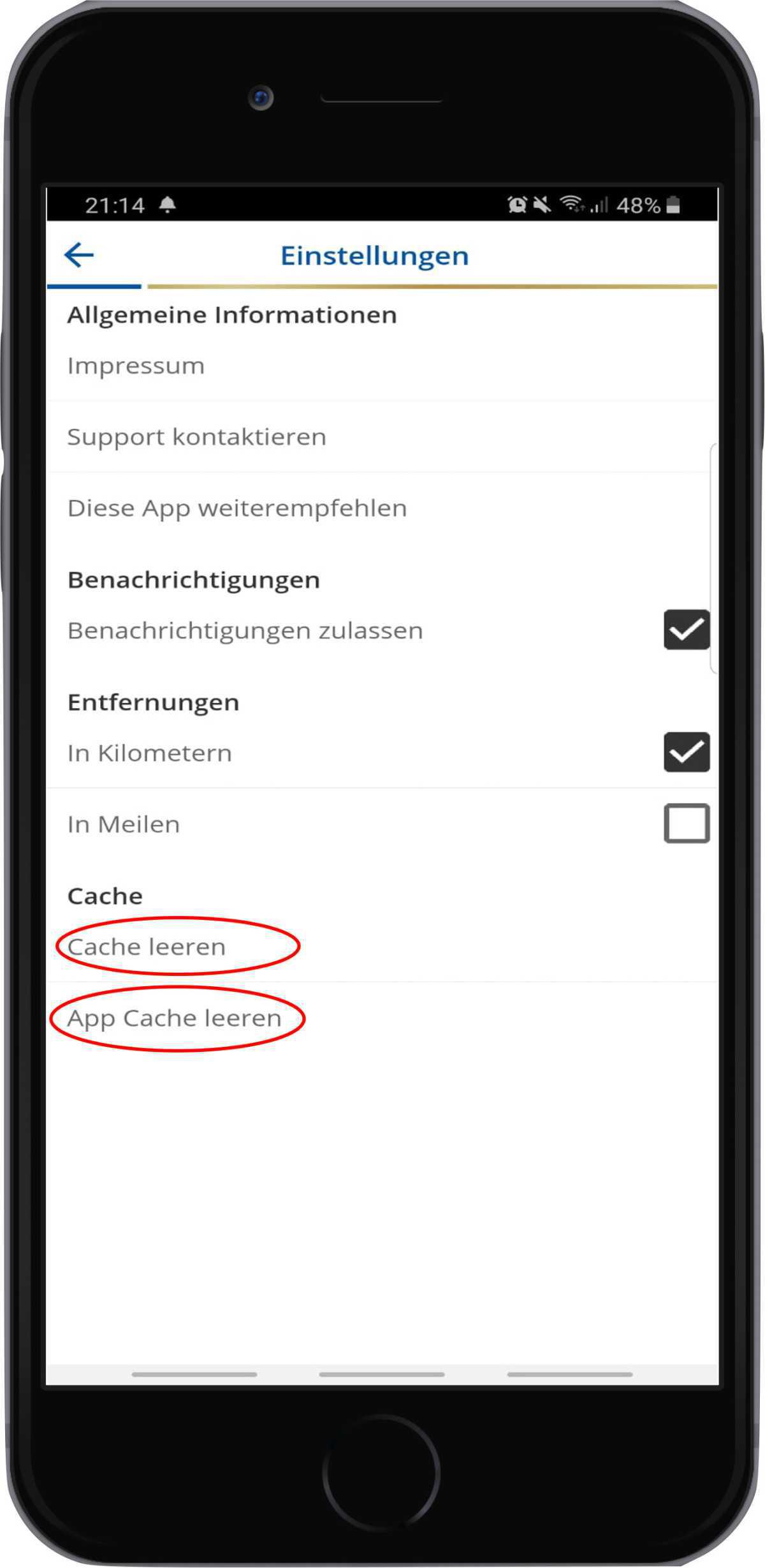 Hilfe bei Problemen mit der App: (App-) Cache leeren / App neuinstallieren / WebApp installieren Hilfe bei Problemen mit der App: (App-) Cache leeren / App neuinstallieren / WebApp installieren
