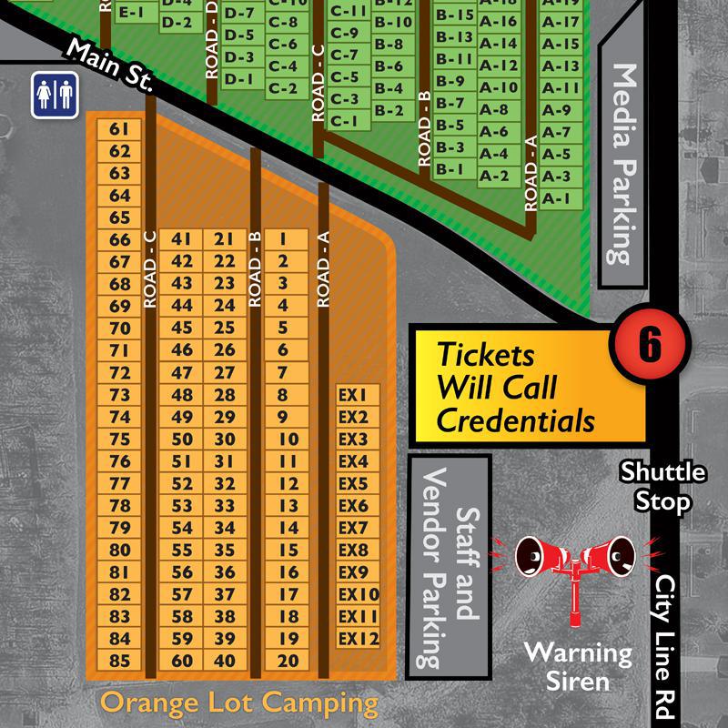 Grounds Open for Camper Parking – Reservations & Credentials Required