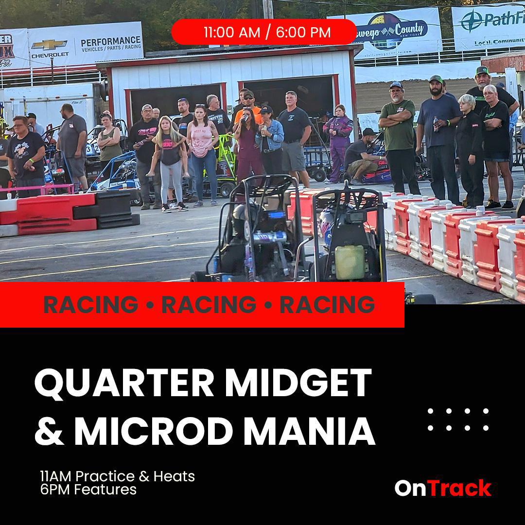 Quarter Midget and Microd Mania - Practice and Heats