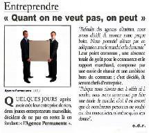 15 au 20/12 <> « Quand on ne veut pas, on peut », Agence permanente, Marseille